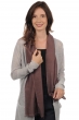 Cachemire et Soie pull femme scarva taupe 170x25cm